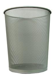 WASTE BIN WIRE MESH BLACK